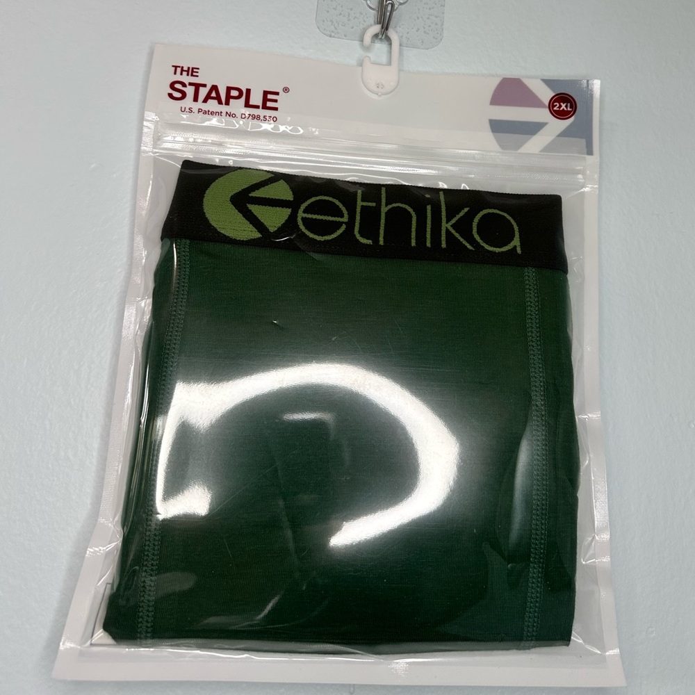 NWT Never Worn Ethika Forest Green Men's Boxers size 2XL